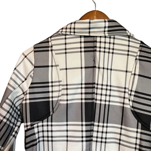 Miss Ashley black & pattern coat with belt - Picture 10 of 13